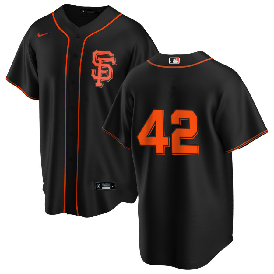 Nike Men #42 Jackie Robinson San Francisco Giants Baseball Jerseys Sale-Black